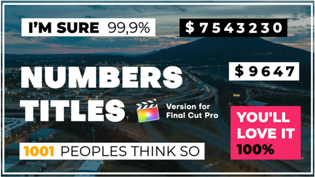 Numbers Titles | Free Titles for FCPX