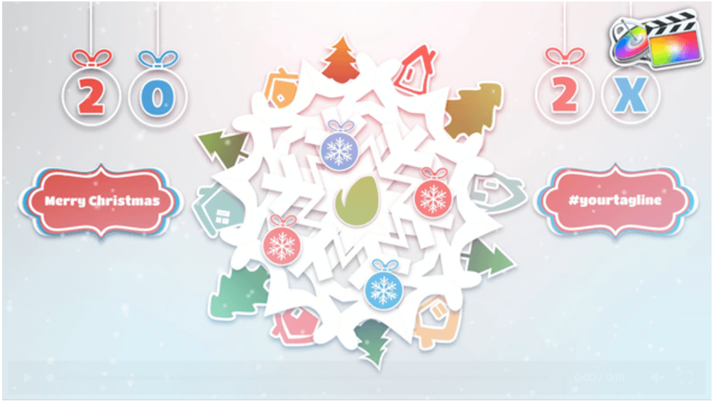 Paper Christmas | Free Templates for FCPX