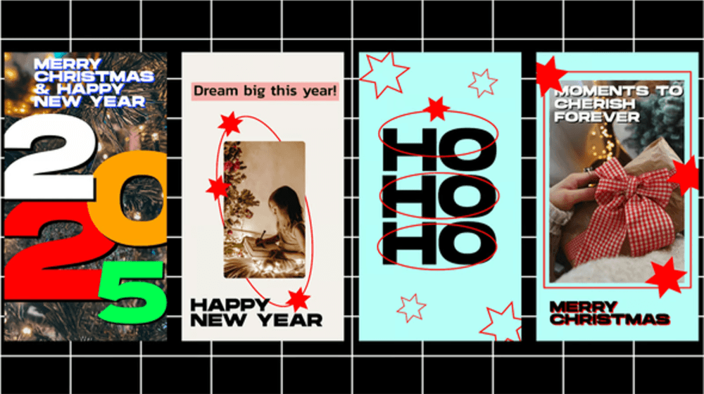 Instagram Stories | Christmas & New Year | Free Templates for FCPX