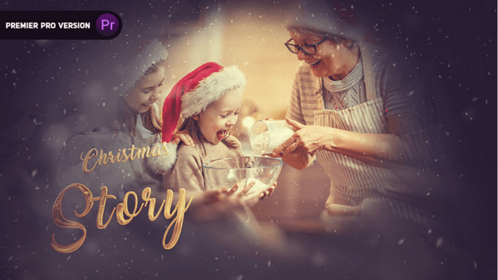 Christmas Wishes, Slideshow | Free Template for Premiere Pro -