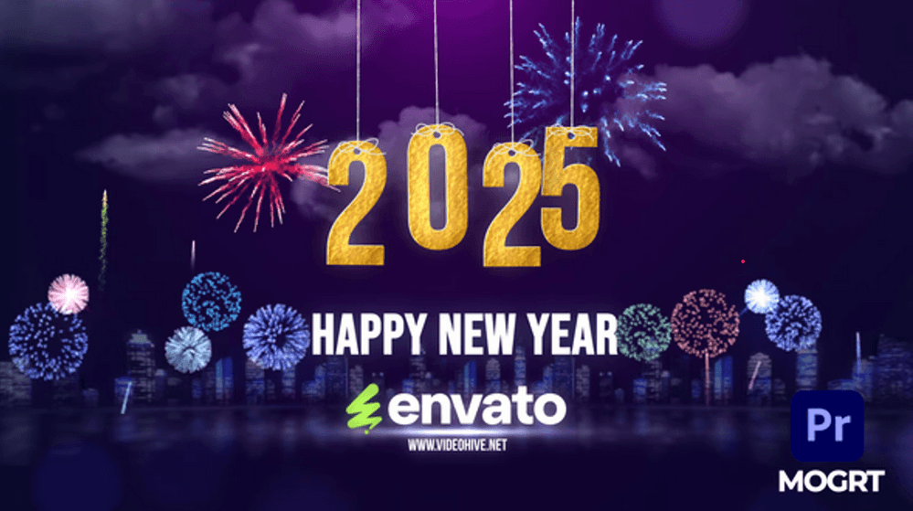 Happy New Year Wishes 2025 MOGRT