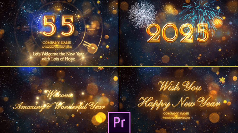 New Year Countdown 2025 - Premiere Pro
