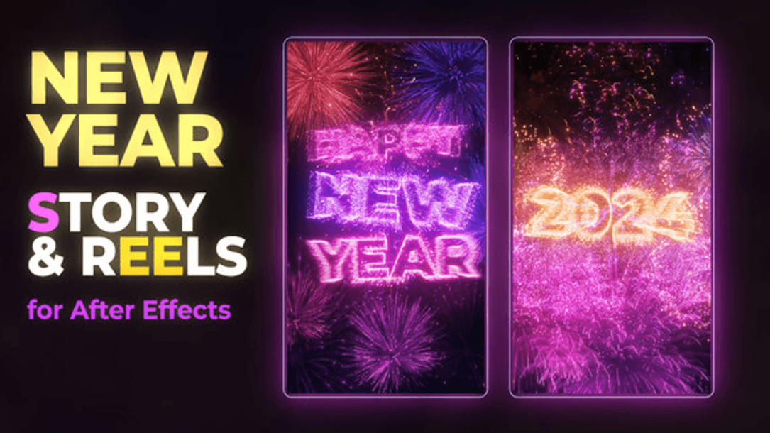 New Year Story Templates | Free Template for After Effects