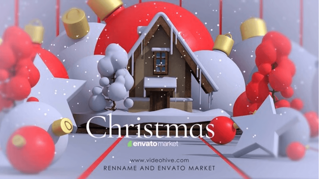 Christmas Intro, Opener | Free Template for After Effects