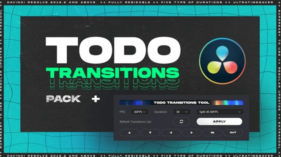 ToDo Transitions | Free templates for Davinci Resolve