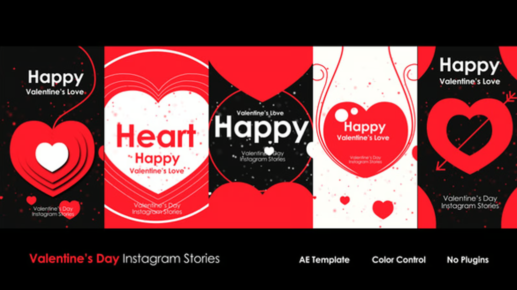 Valentine’s Day Instagram | Free Insta Stories for After Effects
