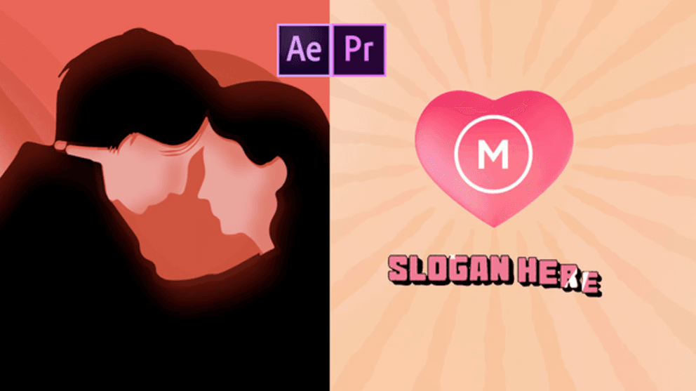 Valentine Love Logo Reveal | Free Opener for After Effects