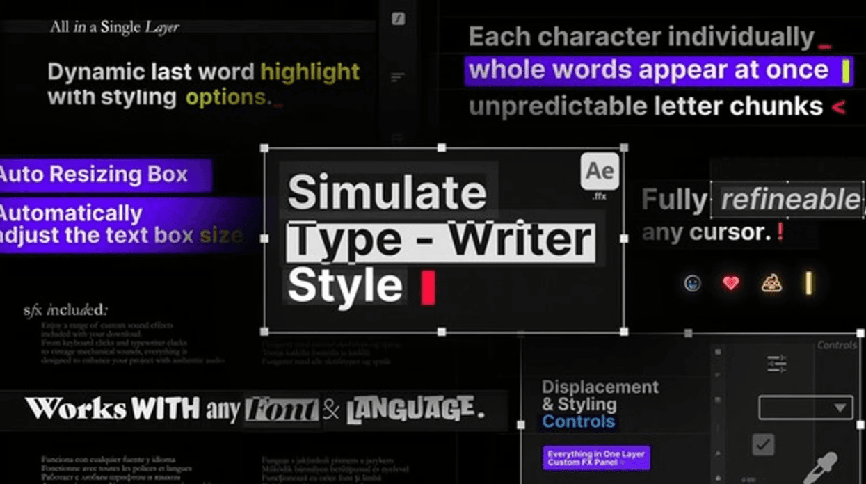 Typewriter Text Effect | Free Titles for After Effects