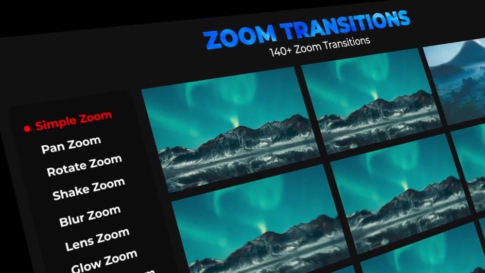 140 Free Zoom Transition for Premiere Pro
