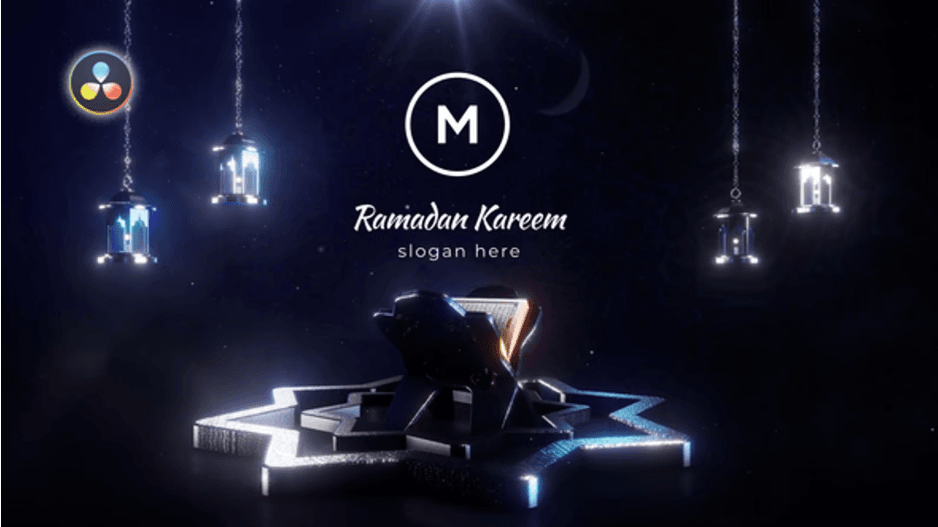 Ramadan Month Logo Reveal | Free templates for Davinci Resolve