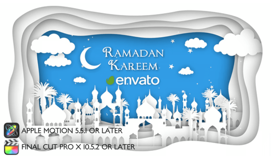 Ramadan and Eid Mubarak Opener | Free templates for Final cut Pro