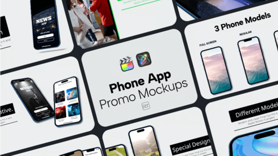 Phone App Promo | Free templates for Final cut Pro