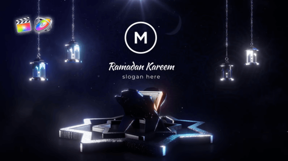 Ramadan Month Logo Reveal | Free templates for Final cut Pro