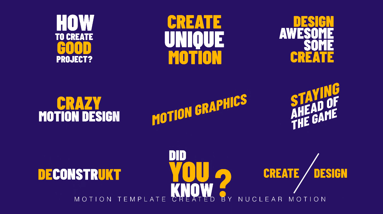 Animated Text Animation | Free Titles for After Effects