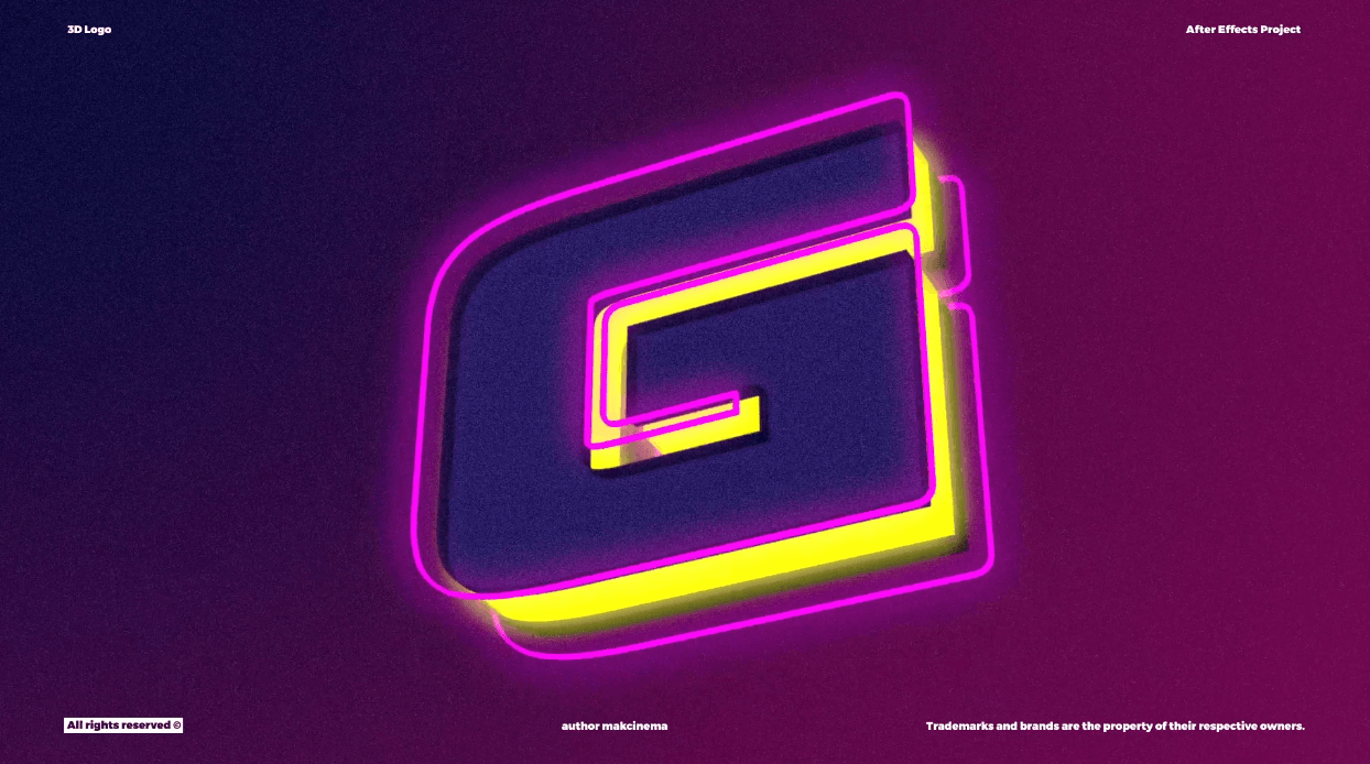 3D Logo Intro | Free Intro for After Effects