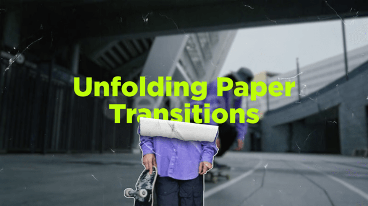 Unfolding Paper Transitions | Free Transitions for After Effects